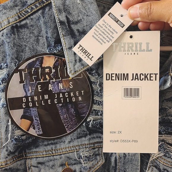 Thrill Jeans Denim Jacket (Size 2X) - Picture 5 of 10